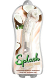 Vibrador Vive Splash Coconut Cream, resistente al agua, transparente, 6,25 pulgadas