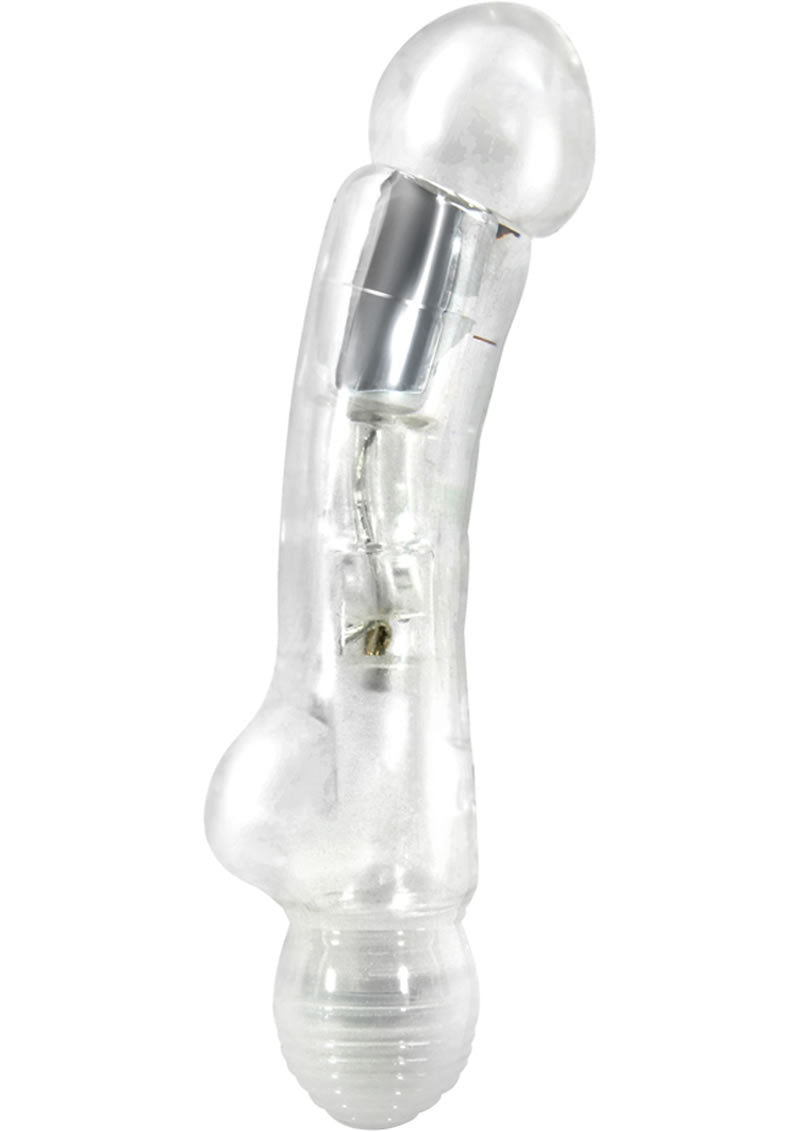 Vive Splash Coconut Cream Vibrator Waterproof Clear 6.25 Inch