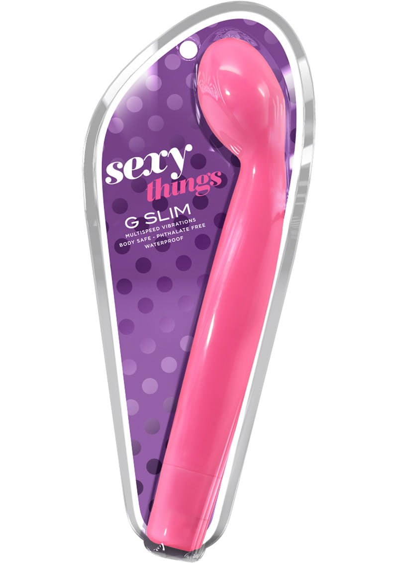 Vibrador Sexy Things G Slim resistente al agua, color rosa, 8,5 pulgadas