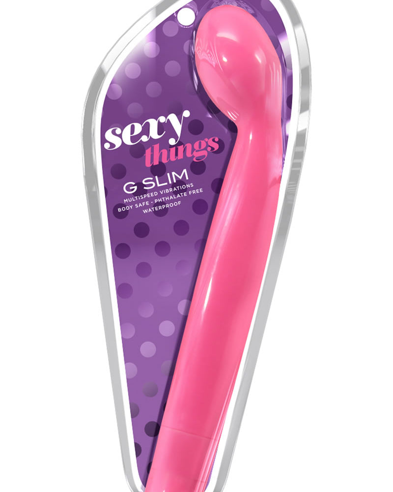 Vibrador Sexy Things G Slim resistente al agua, color rosa, 8,5 pulgadas