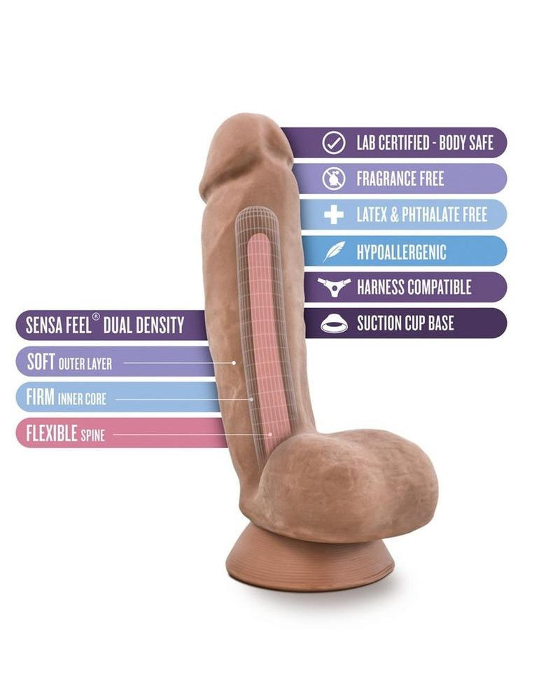 Au Naturel Macho Latin Collection Realistic Dildo 8.75 Inch
