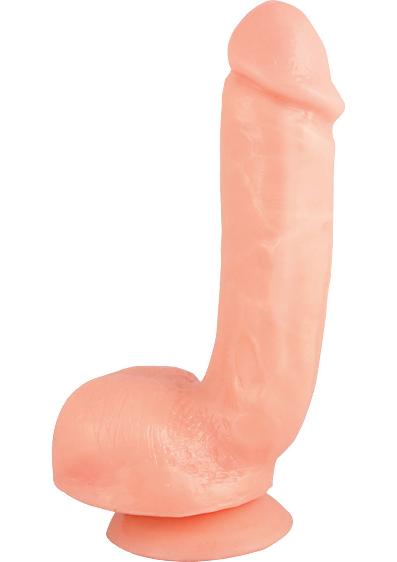 X5 Hard On With Vibration Realistic Dildo Flesh 6 Inch