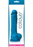 Colours Pleasures Realistic Silicone Dong Blue 5 Inch