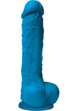 Colours Pleasures Realistic Silicone Dong Blue 5 Inch