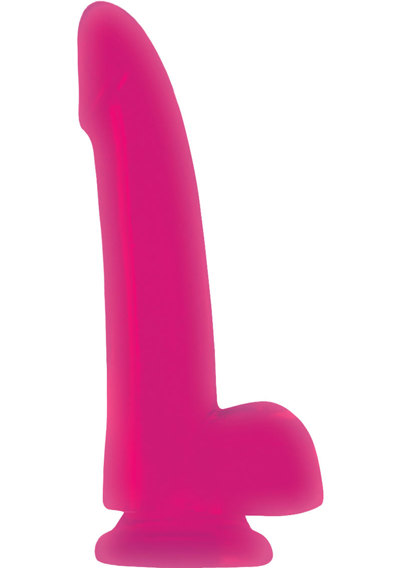 Pene Jelly Rancher Smooth Rider de 5 pulgadas color rosa