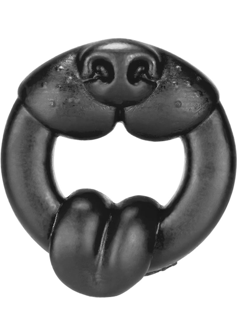 Oxballs Scrappy Puppy Silicone Cockring Black