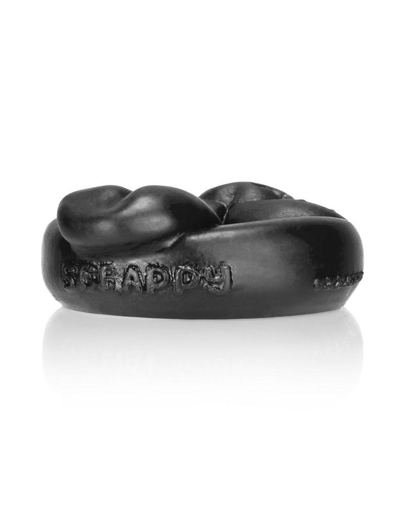 Anillo para el pene de silicona Oxballs Scrappy Puppy, color negro