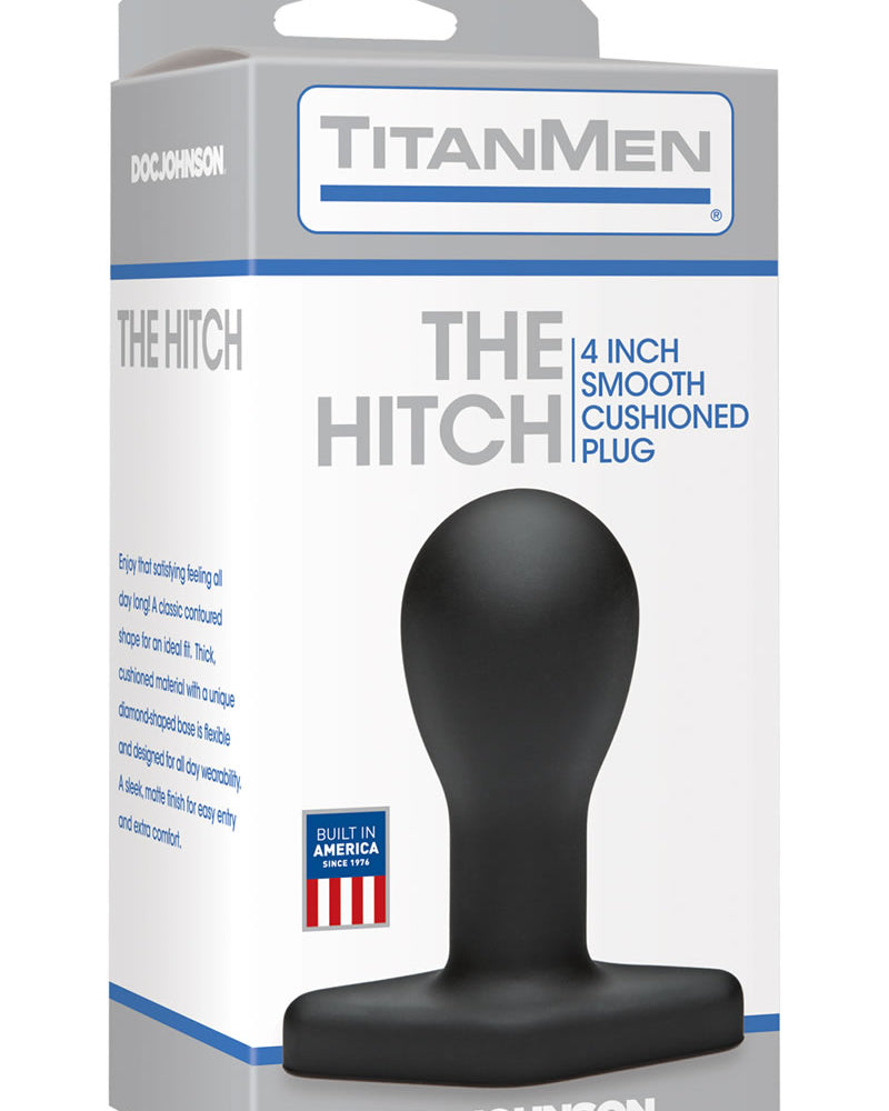 TitanMen The Hitch Anal Plug Black 4 Inch