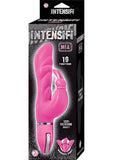 Vibrador de silicona Intensifi Mia con 10 funciones, resistente al agua, color rosa, 9,75 pulgadas