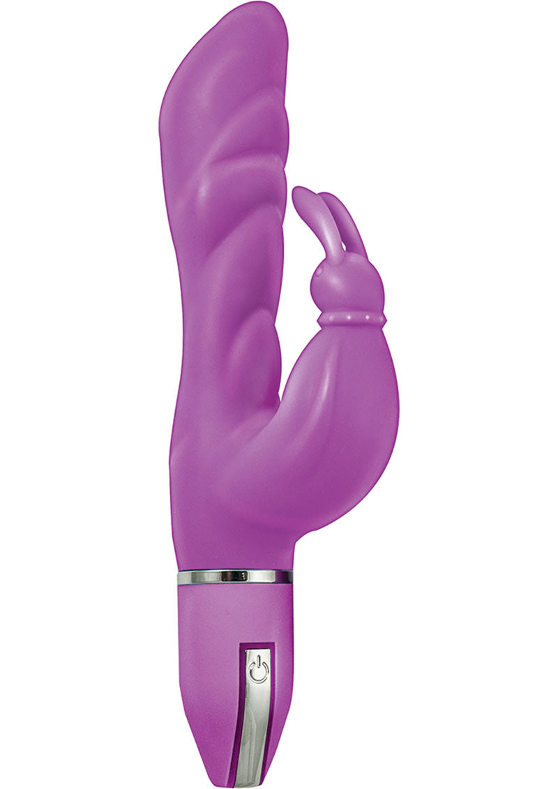 Intensifi Mia 10 Function Silicone Vibrator Waterproof Purple 9.75 Inch