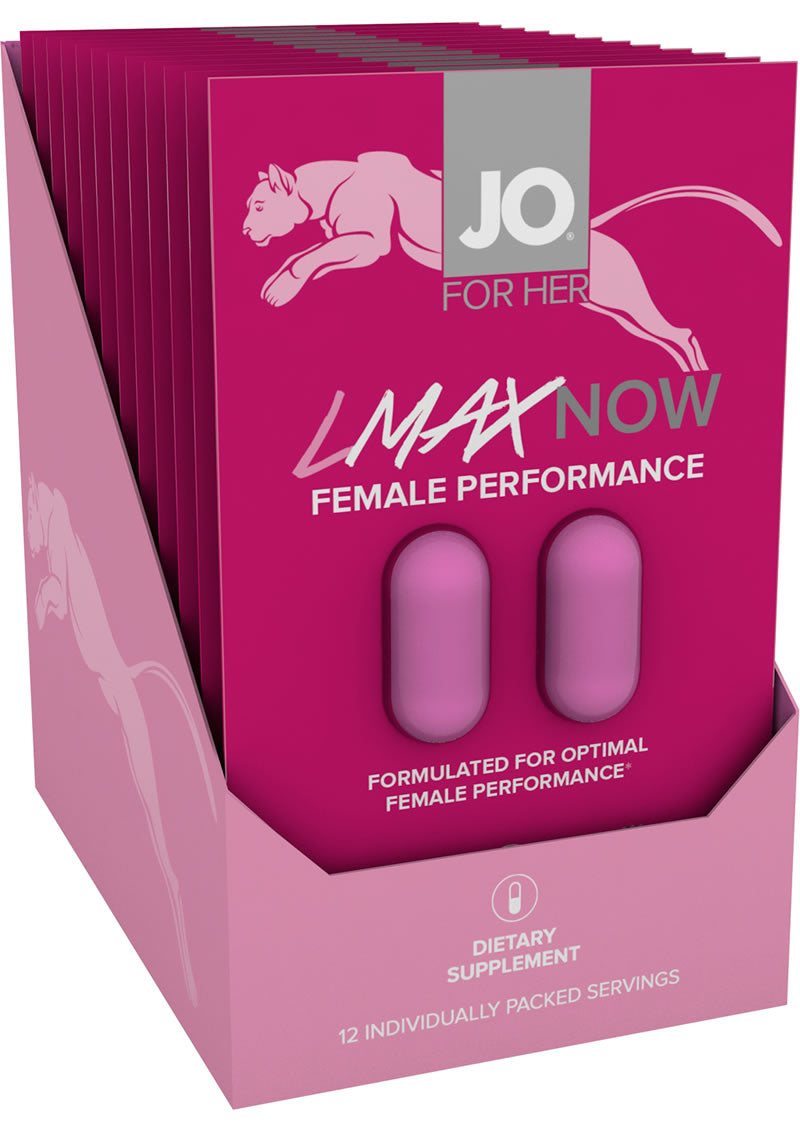 Jo For Her Lmax Now - Paquete de 2 pastillas para mujeres con 12 paquetes por mostrador