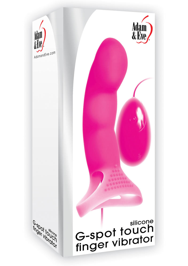 Adam and Eve - G Spot Touch Finger Wired Remote Control Vibrator - Pink