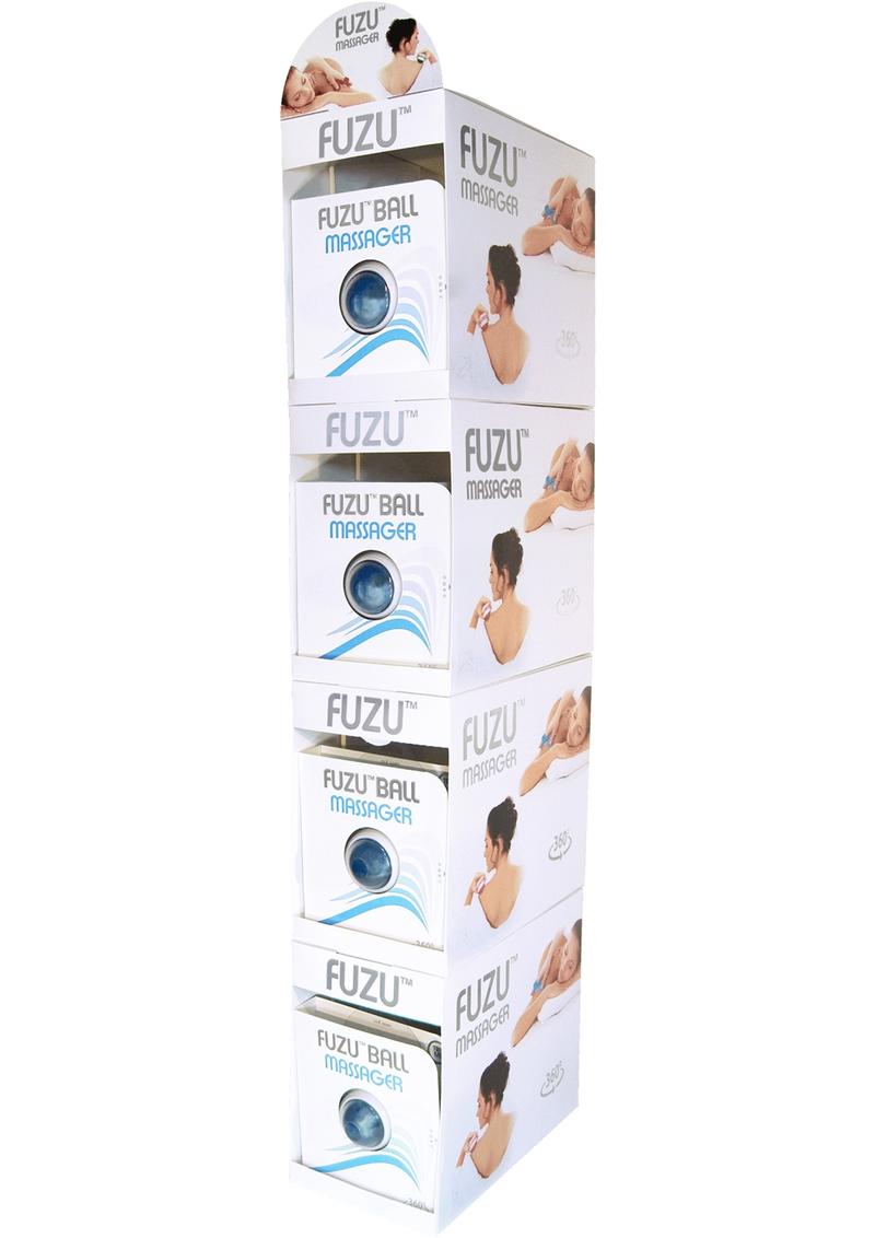 Masajeador de mano Fuzu Ball con bola giratoria de 360 ​​grados, color azul, 20 unidades por mostrador