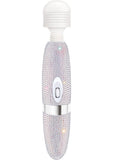 Masajeador recargable Bodywand Crystalized White