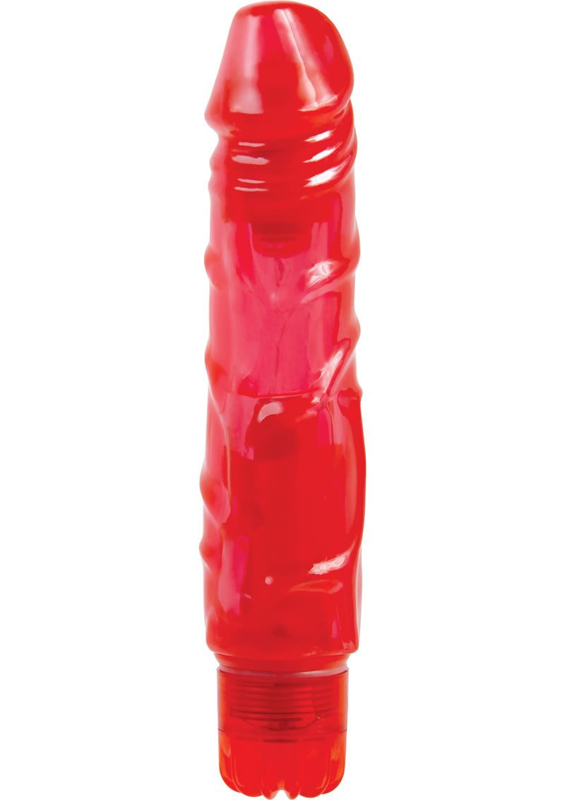 Adam and Eve - Easy O Red Rocket Vibrating Dildo Waterproof - Red