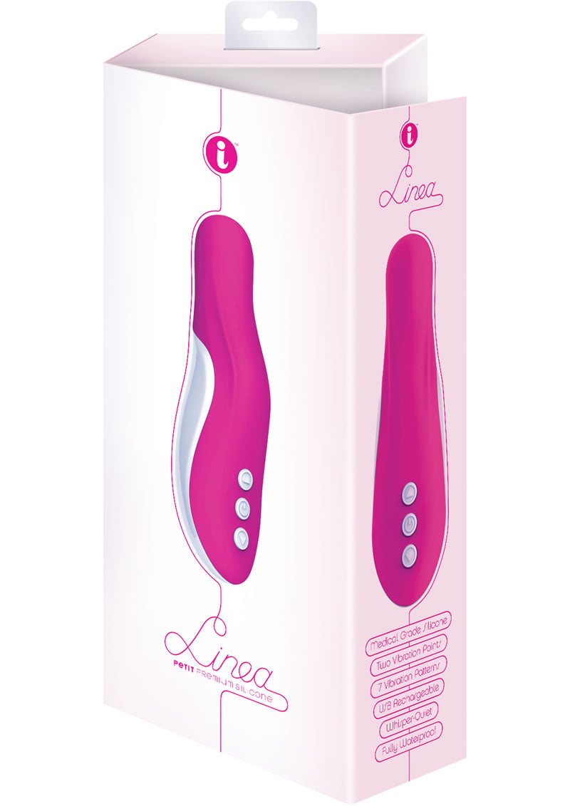 Masajeador personal Linea Petit de silicona resistente al agua color rosa