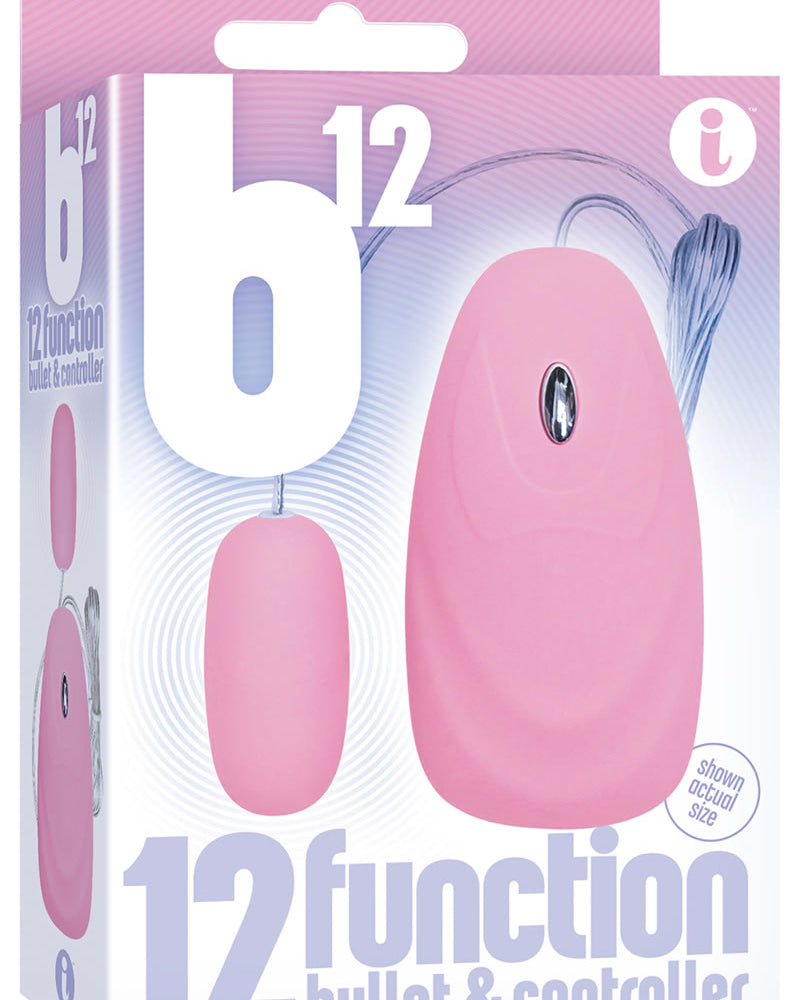 Bala B12 de 12 funciones con controlador con cable, color rosa