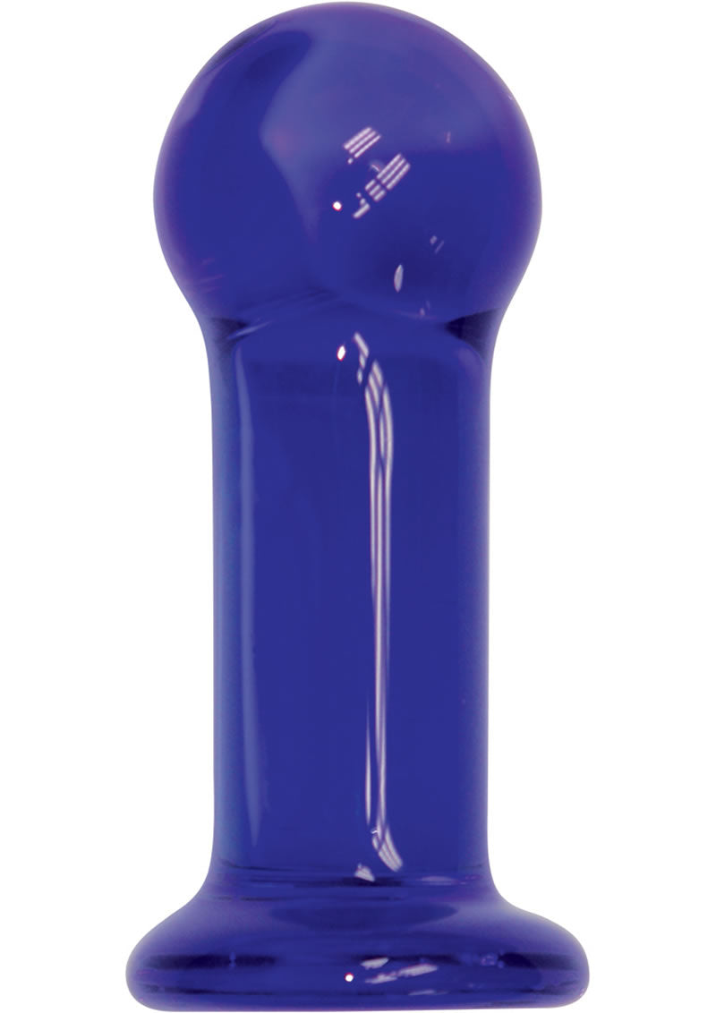 The 9 First Glass Indigo Anal Plug Blue