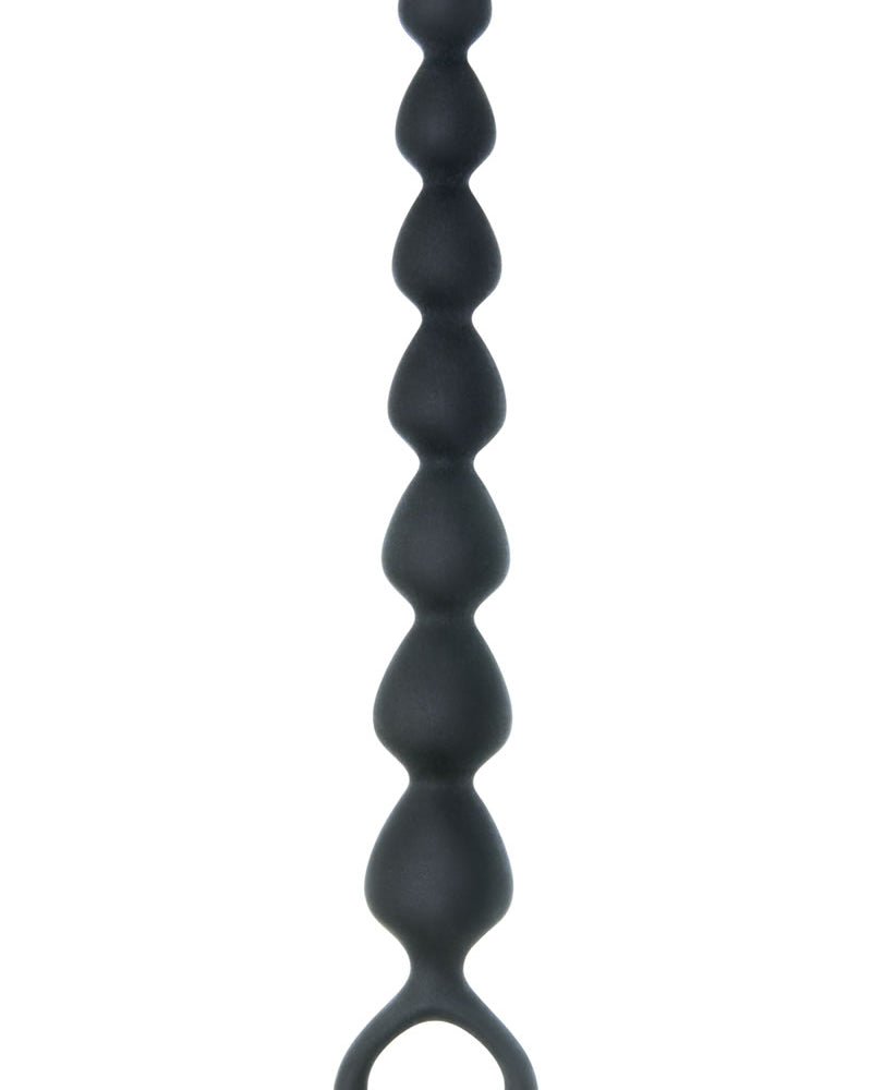 S Beads Silicone Anal Beads Black