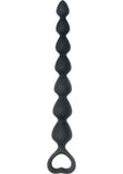 S Beads Silicone Anal Beads Black