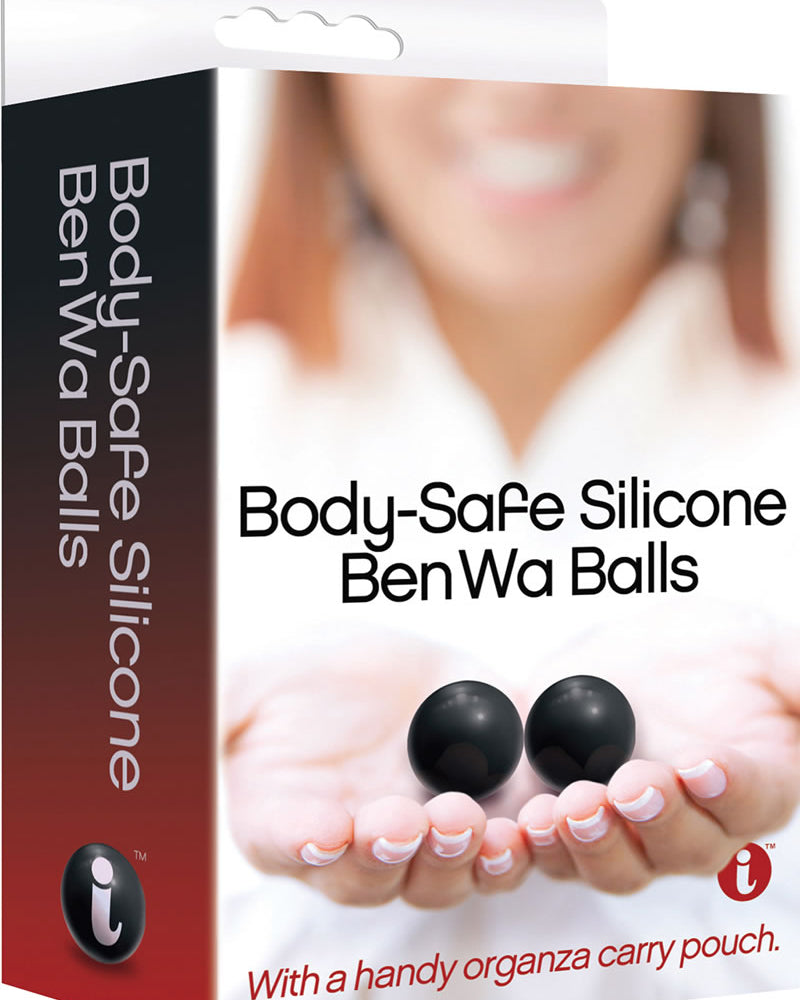 Bolas BenWa de silicona seguras para el cuerpo, color negro