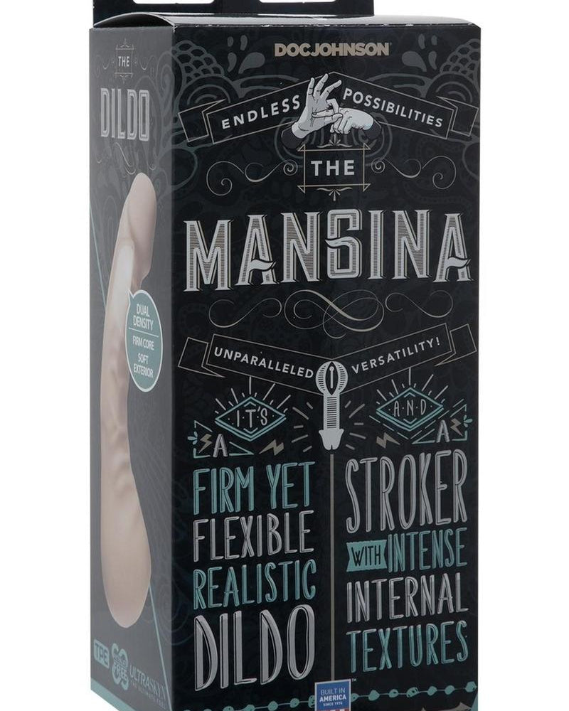 The Mangina UR3 Realistic Dildo Textured Stroker Flesh
