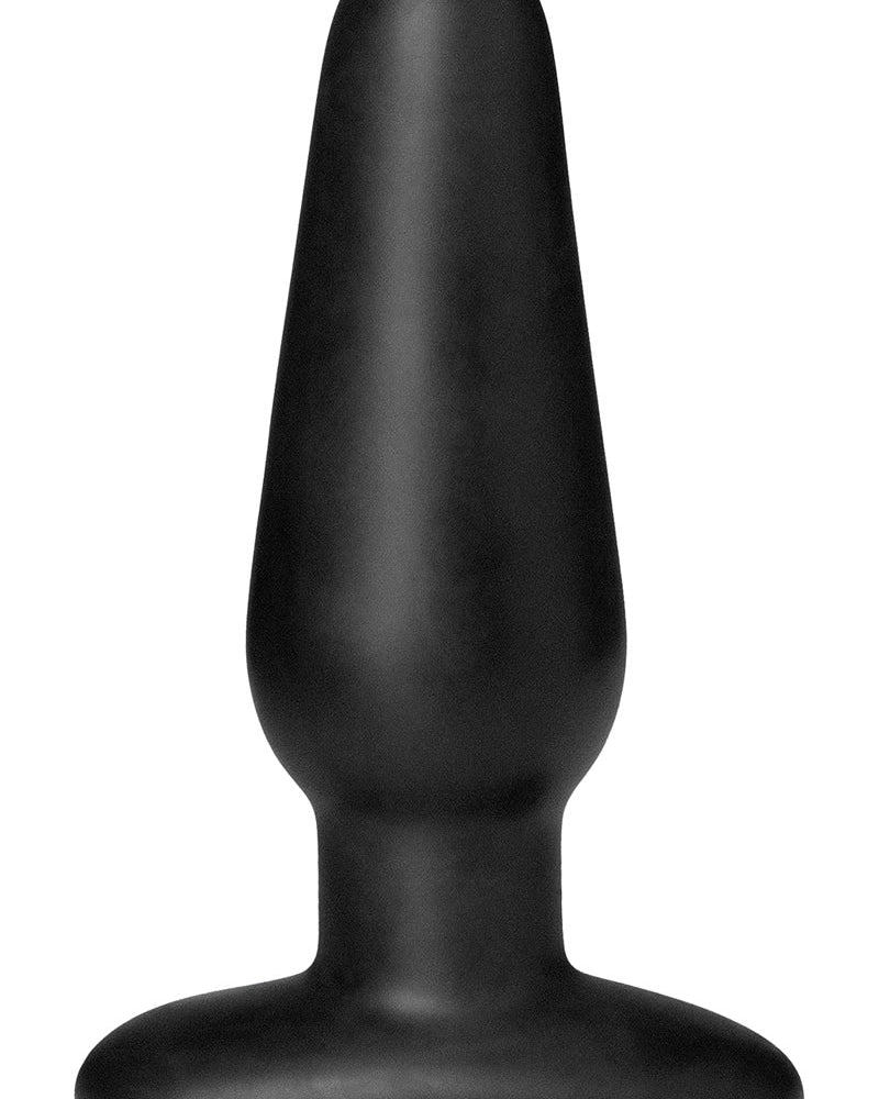 Tapón anal de silicona platino negro de 4 pulgadas