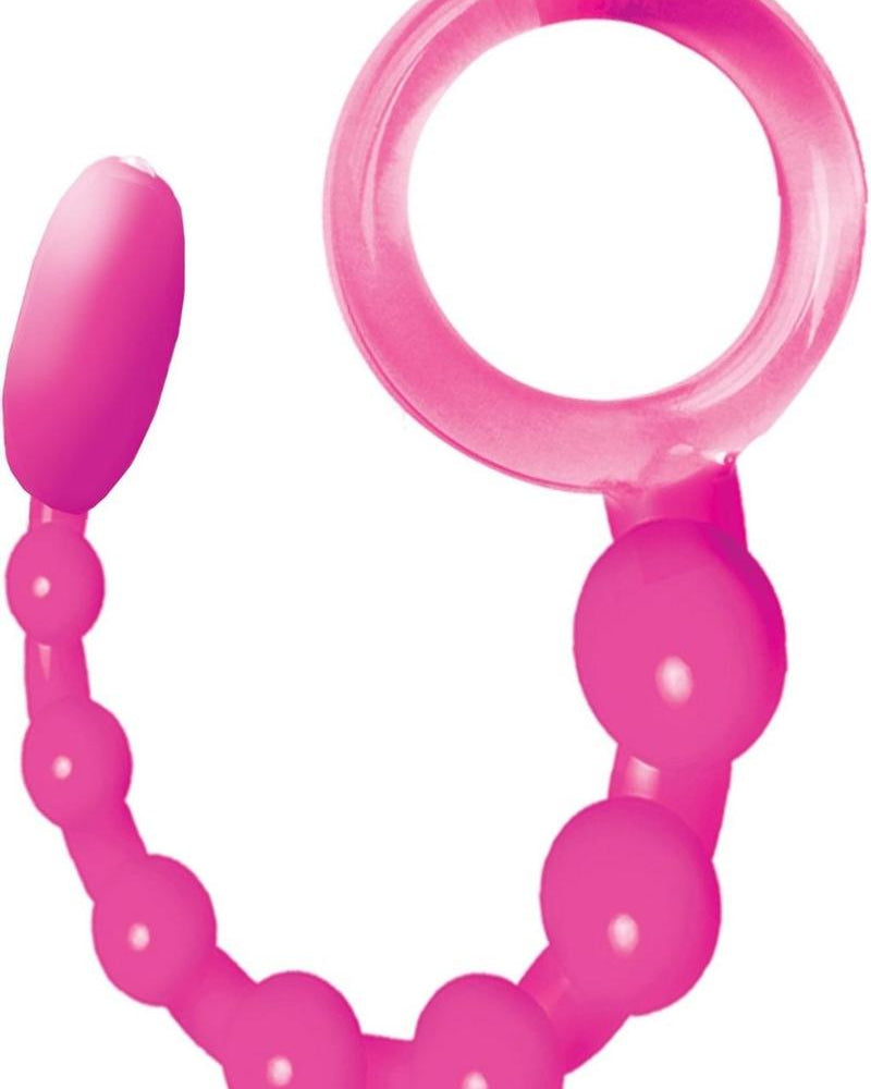 Wet Dreams Sex Snake Silicone Vibrating Anal Beads Pink Passion
