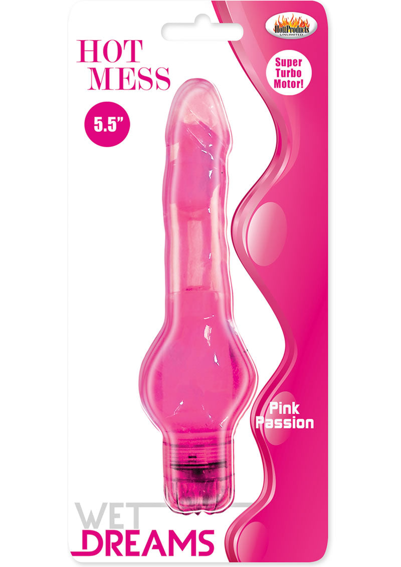 Consolador vibrador Wet Dreams Hot Mess Pink Passion