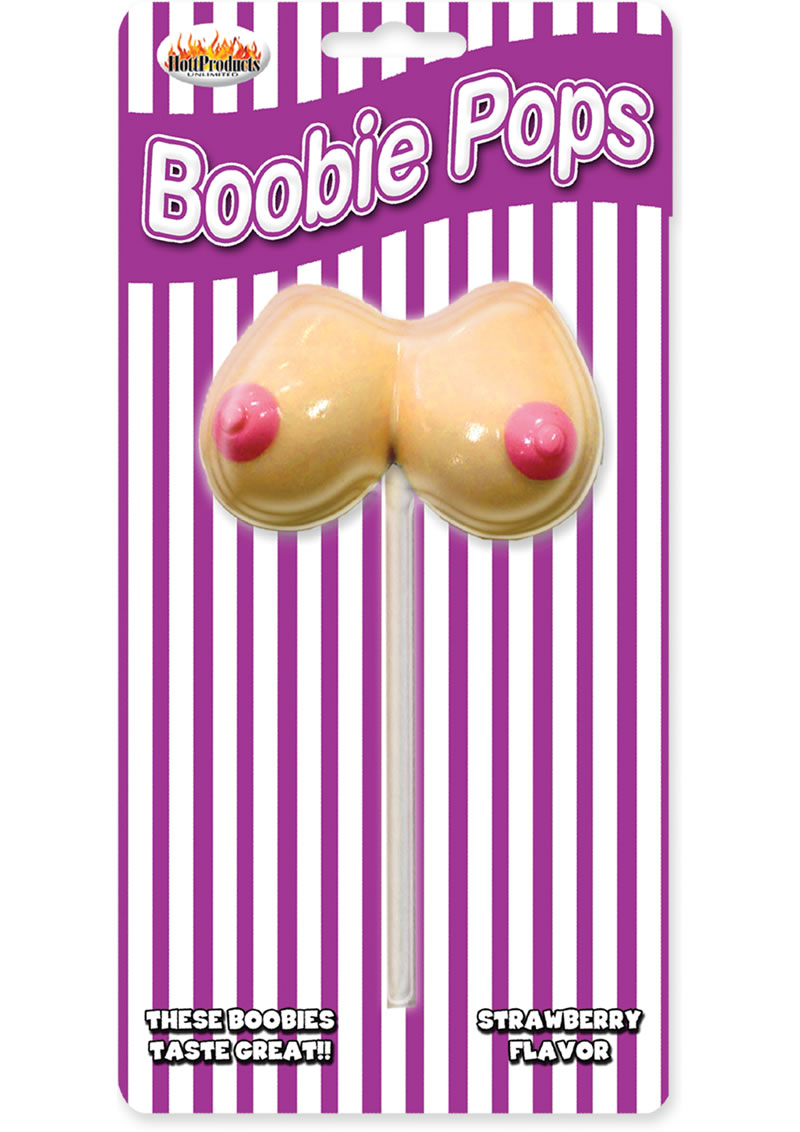 Boobie Pops Lollipop Strawberry