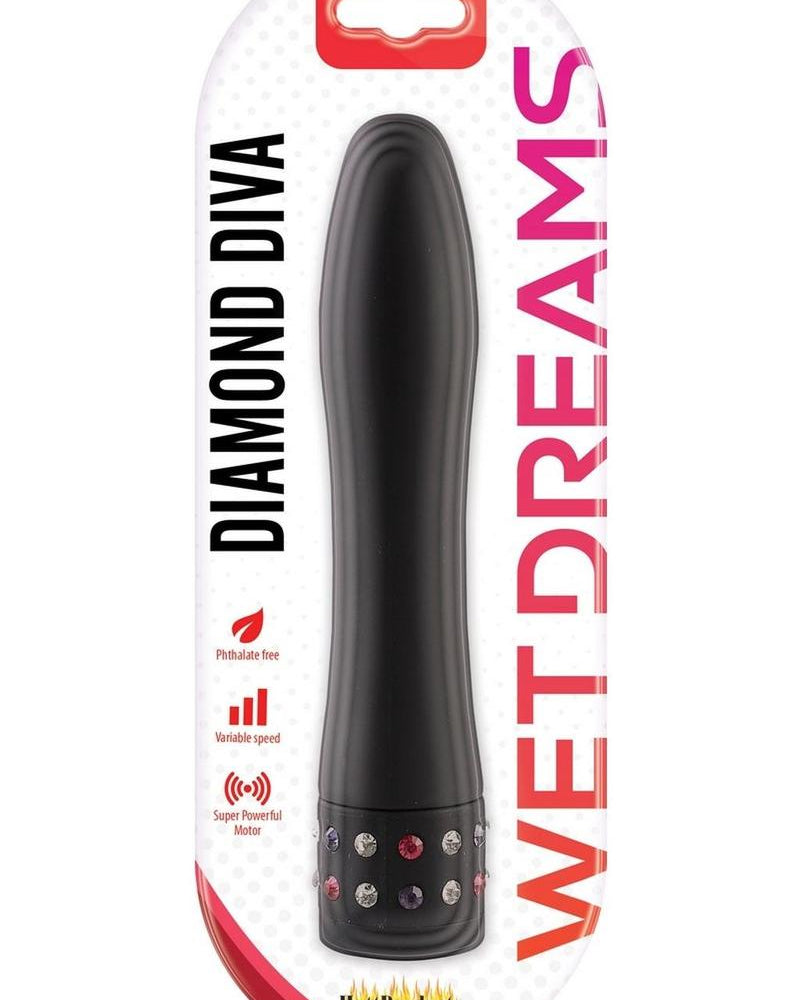 Wet Dreams Diamond Diva Play Vibe Black