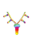 Collar con silbato de pájaro arcoíris