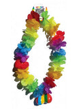 Collar de flores de Boobie con luces de arcoíris