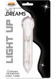 Vibrador Wet Dreams Light Up Extreme Diamond Girl resistente al agua y transparente