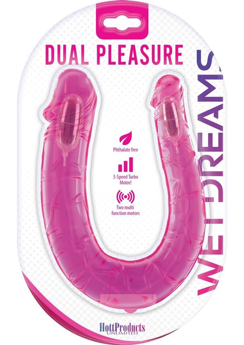 Wet Dreams Dual Pleasure Frenzy Double Dong Pink Passion