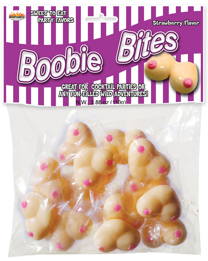 Caramelos Boobie Bites de fresa