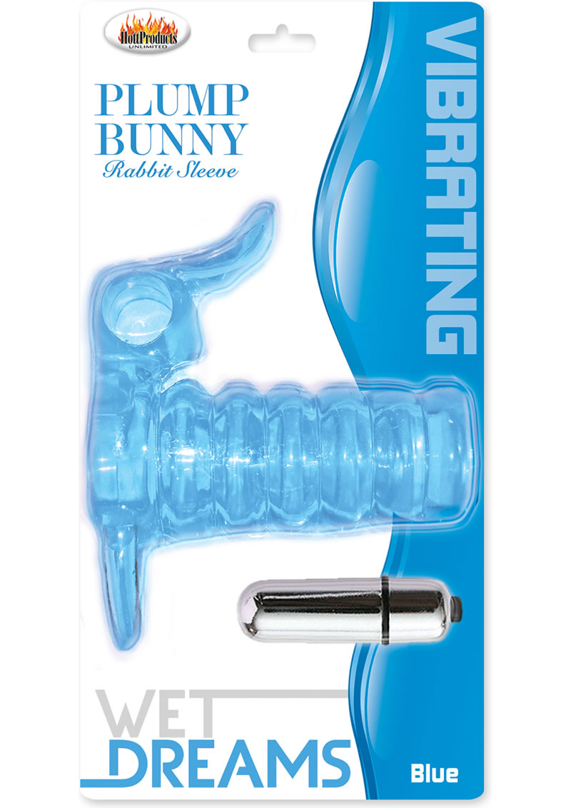 Conejito vibrador Wet Dreams con funda azul