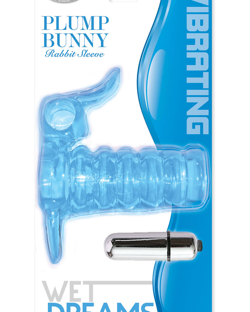 Wet Dreams Vibrating Plump Bunny Rabbit Sleeve Blue
