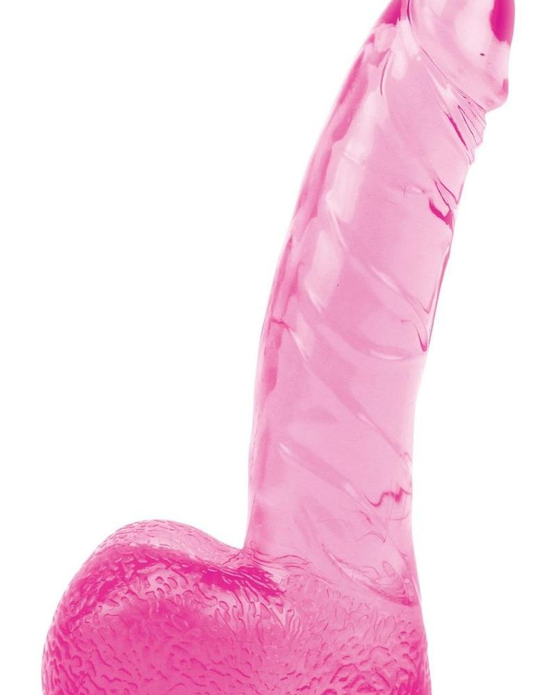 Wet Dreams Pink Stallion Dildo With Balls Pink 6.5 Inch
