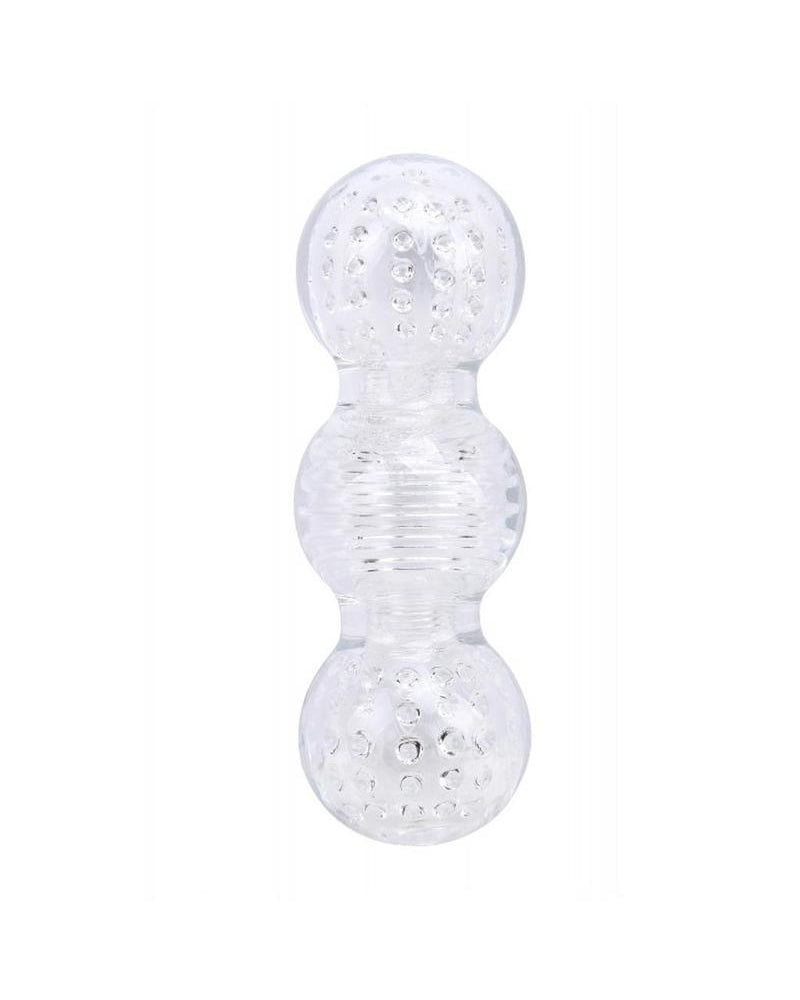 Wet Dreams Crystal Voyeur Series Big Balls Stroker Sleeve Masturbator Clear