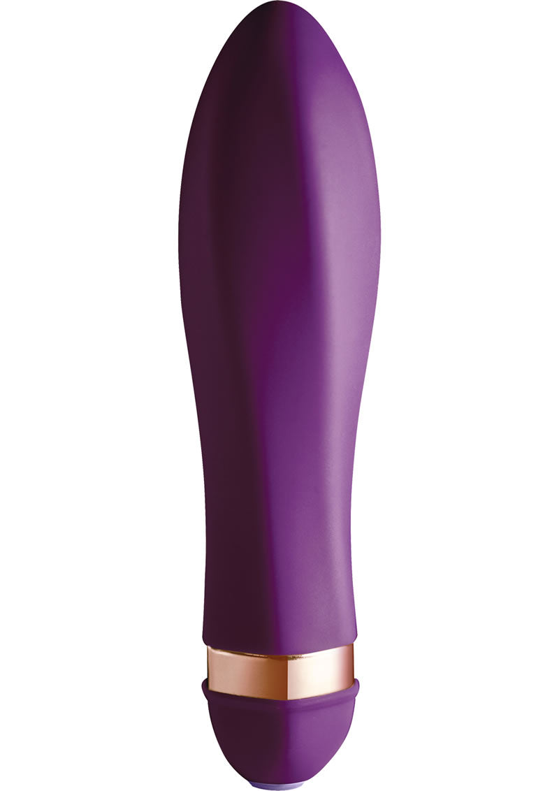 Mini vibrador Twisted Vibe impermeable morado de Rocks Off