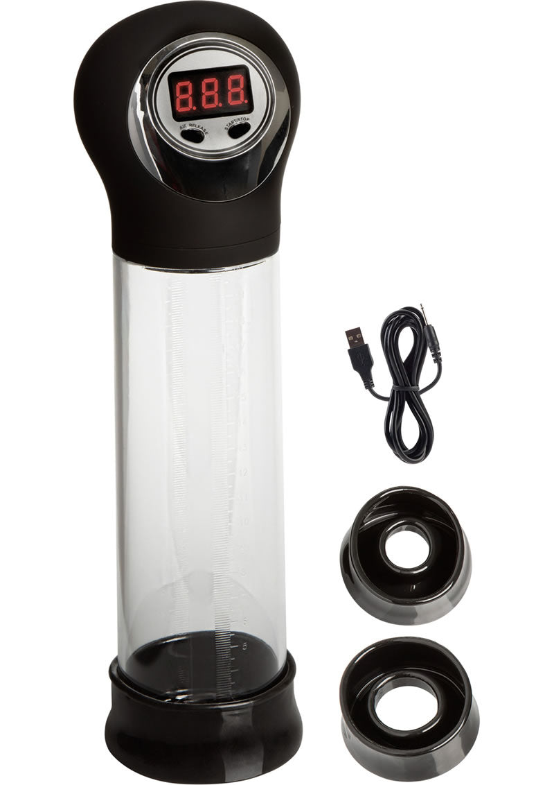 Apollo Rechargeable Power Penis Pump Clear 7.75 Inch