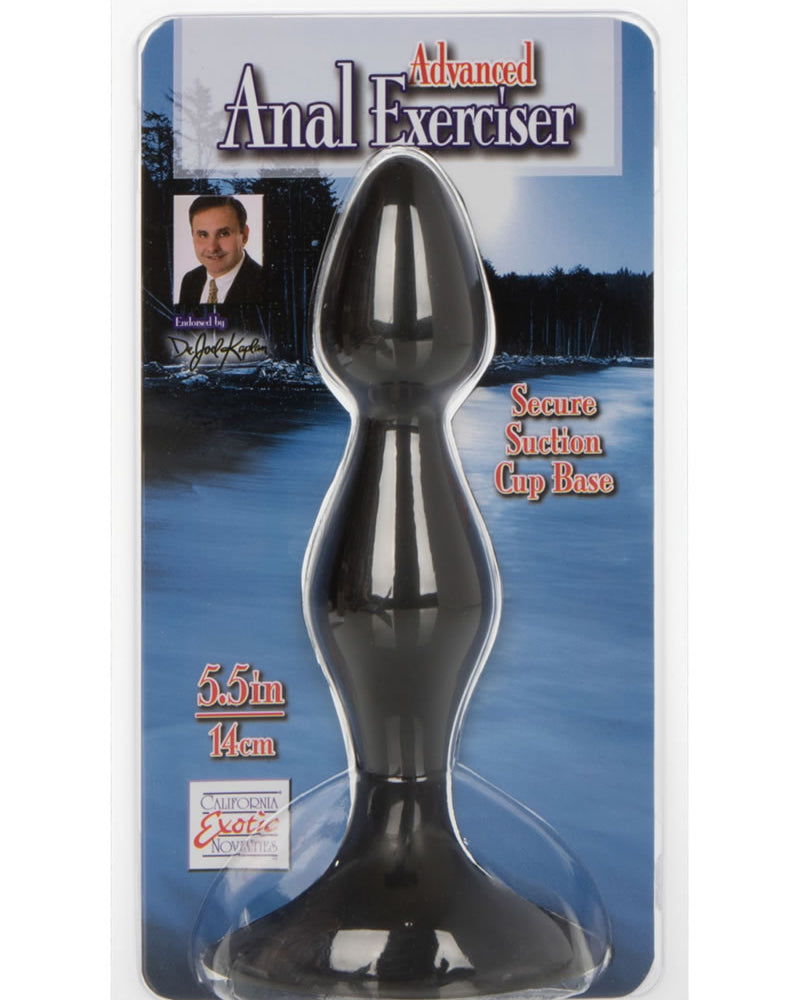 Ejercitador anal avanzado Dr Joel Kaplan, color negro, 5,5 pulgadas
