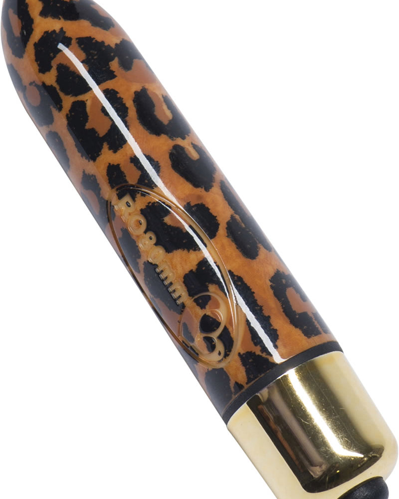 Bala vibradora Ro-80 mm de 7 velocidades, resistente al agua, con estampado de leopardo, 3 pulgadas