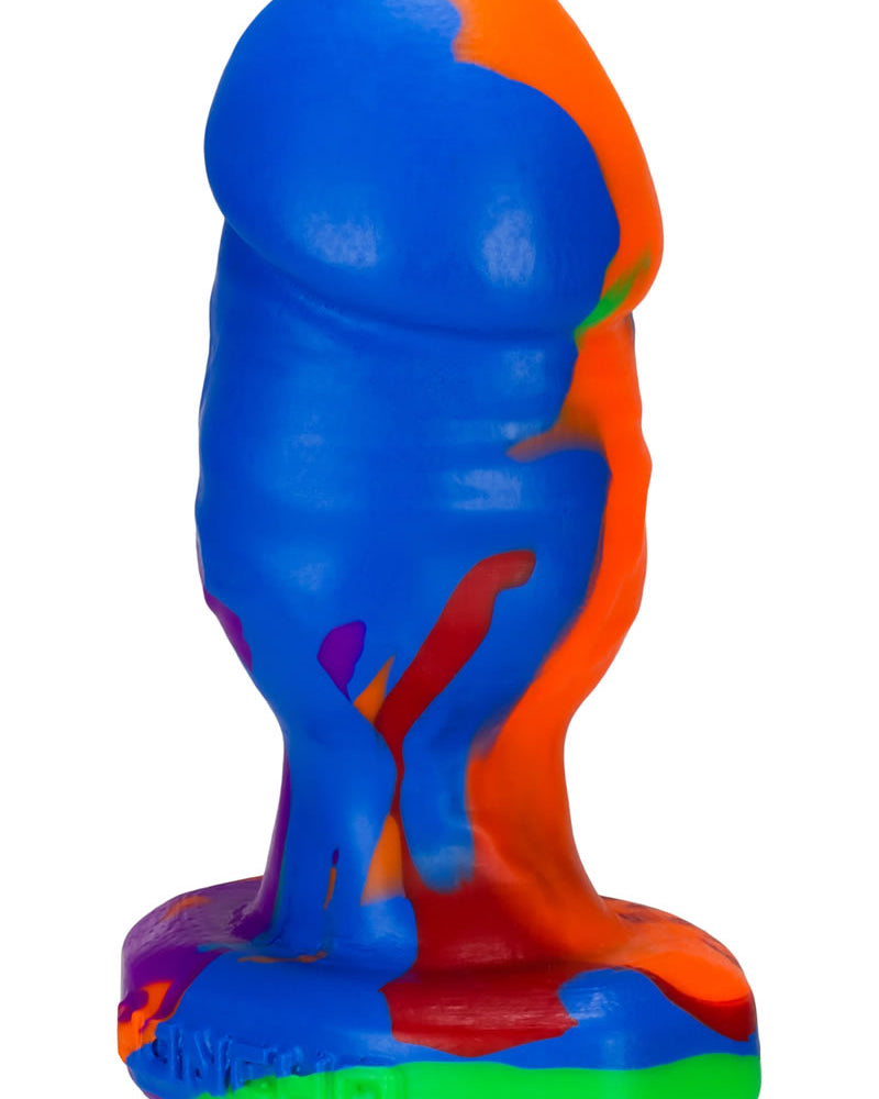 Tapón anal de silicona Ox Balls Honcho 1 arcoíris