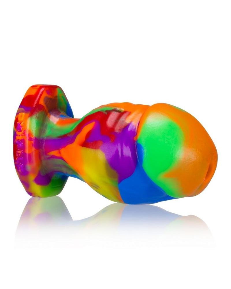 Tapón anal de silicona Ox Balls Honcho 2 arcoíris