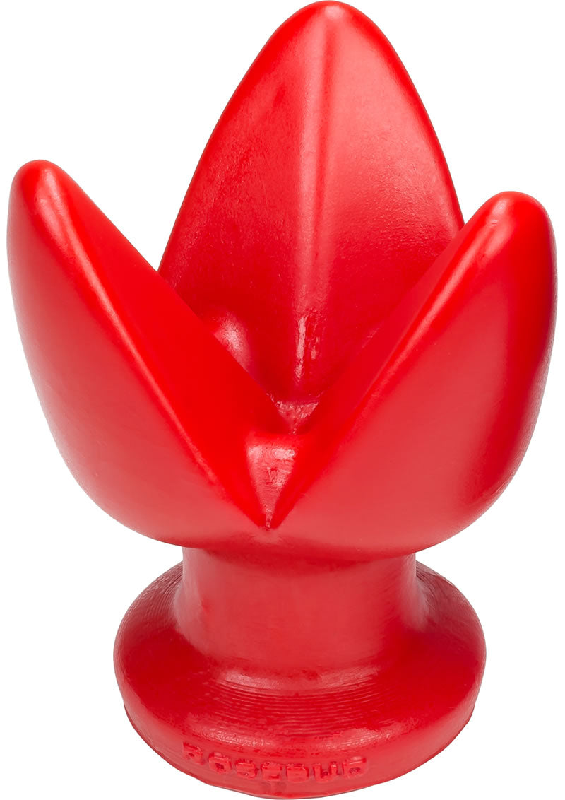 Rosebud-1 3 Leaved Silicone Spec U Plug Red