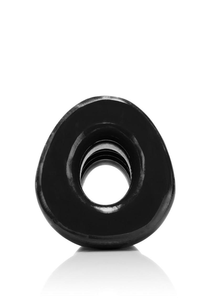 Pig Hole 1 Silicone Open Anal Plug Black Small