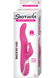 Surenda Bunny Teaser Vibrador de silicona rosa de 8,25 pulgadas