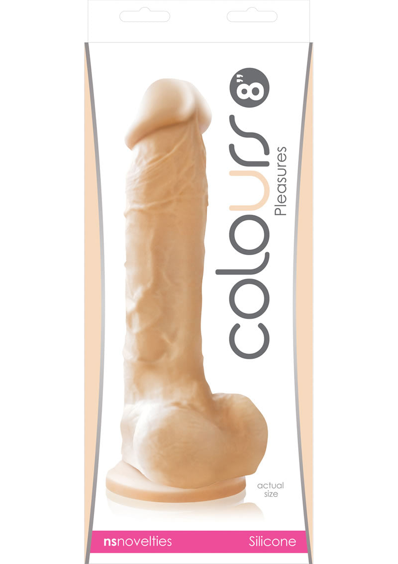 Pene de silicona de 8 pulgadas de Colours Pleasures
